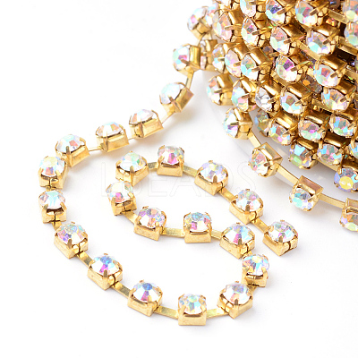 Iron Rhinestone Strass Chains CHC-T002-SS6-02C-1-1
