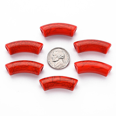 Opaque Crackle Acrylic Beads LS-X1-MACR-S372-001N-009-1