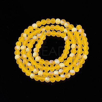 Transparent Glass Beads Strands EGLA-A044-T4mm-MB05-1