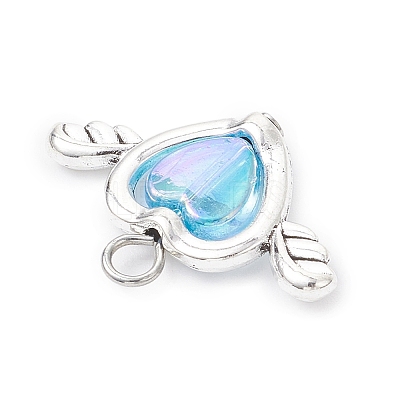 Acrylic & Tibetan Style Alloy Pendants PALLOY-JF04326-1