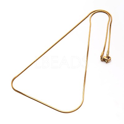 304 Stainless Steel Snake Chains Necklaces NJEW-O058-24-1
