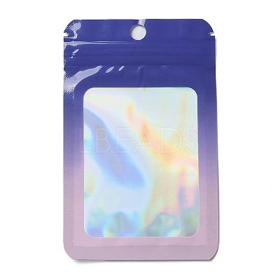Rectangle Glitter Holographic PVC Resealable Packaging Bags ABAG-P011-01C-03-1