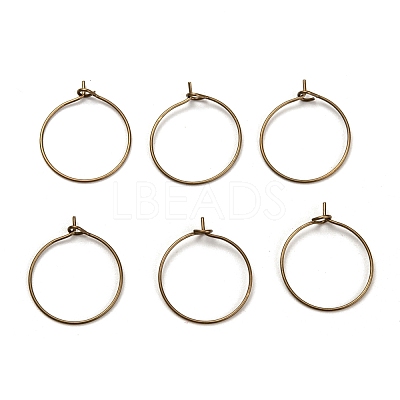 Brass Wine Glass Charm Rings EC067-2AB-NF-1