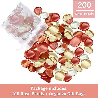 Satin Artificial Rose Petals DIY-GF0003-84C-1