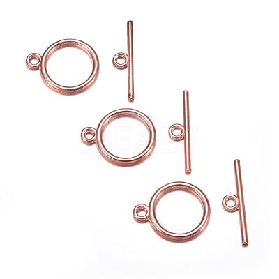 Tibetan Style Toggle Clasps X-TIBE-A12208-RG-NR-1
