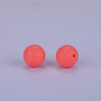 Round Silicone Focal Beads SI-JX0046A-107-1