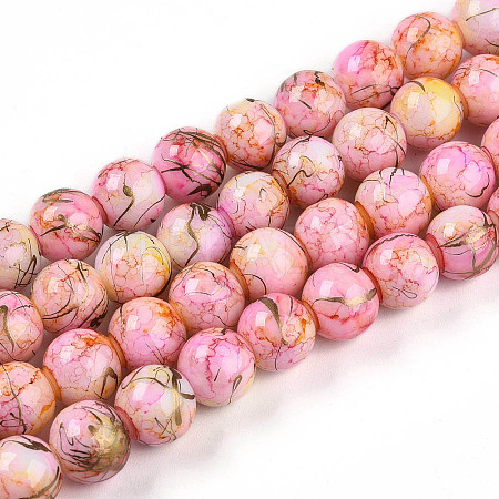 Baking Paint Glass Beads X1-DGLA-N003-10mm-B02-1