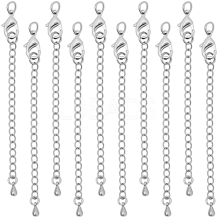 20Pcs Long-Lasting Plated Brass Chain Extender KK-BBC0023-26P-1