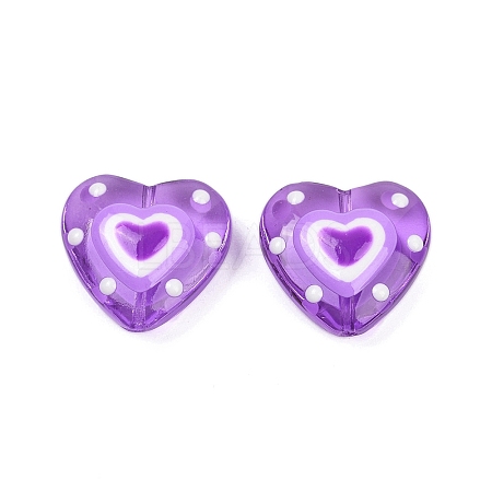 Handmade Lampwork Beads Strands LAMP-R004-06B-02-1
