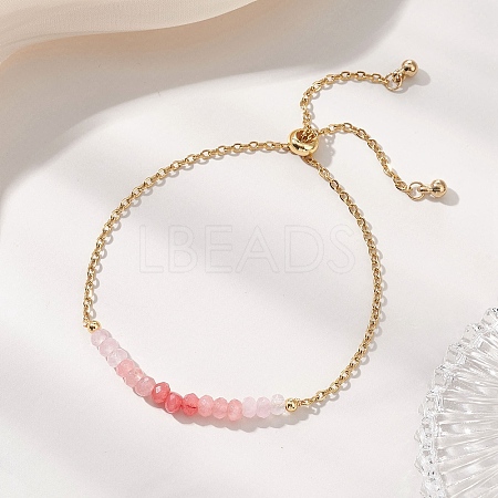 Adjustable 304 Stainless Steel Cable Chain Slider Bracelets BJEW-JB13089-01-1