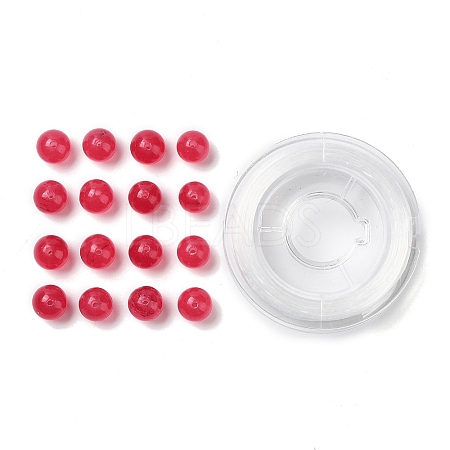 100Pcs Natural White Jade Beads DIY-SZ0004-58R-1