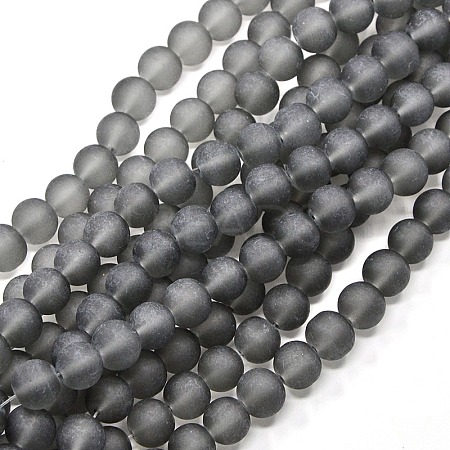 Transparent Glass Bead Strands X-GLAA-S031-10mm-12-1