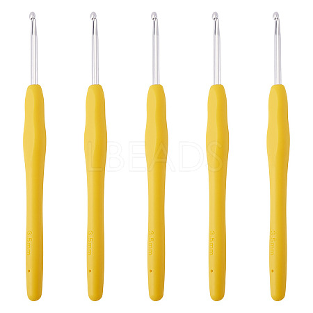 TPR Handle Aluminum Crochet Hook Needles TOOL-TA0001-13D-1