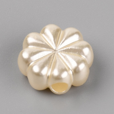 Opaque Acrylic Beads OACR-WH0026-08-1
