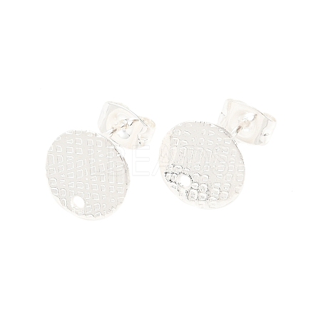 304 Stainless Steel Ear Stud Findings STAS-O119-14A-S-1