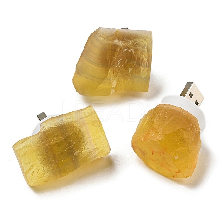 Nuggets Natural Fluorite USB Night Light G-Q170-02C-1