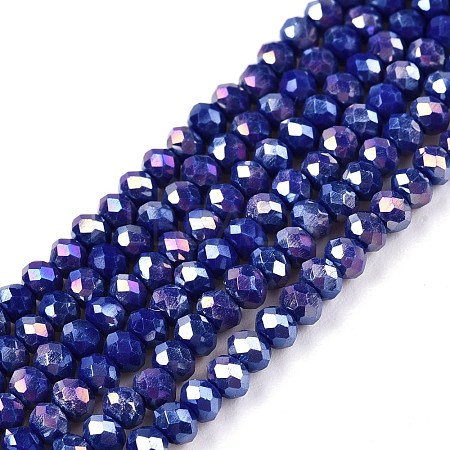 Electroplate Glass Beads Strands LS-EGLA-A044-P2mm-B07-1