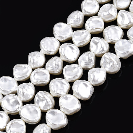 ABS Plastic Imitation Pearl Beads Strands KY-N015-14A-1