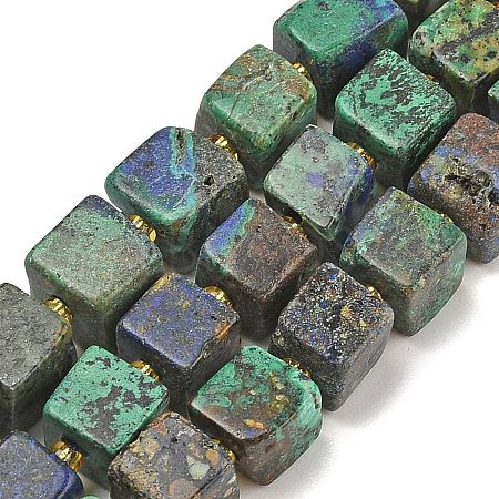 Natural Azurite Beads Strands G-G053-B20-01-1