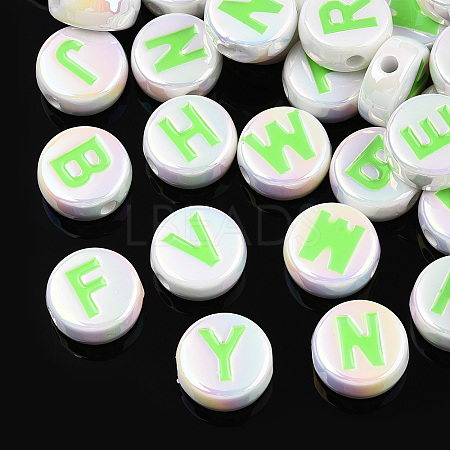 UV Plating Enamel Acrylic Beads PACR-N015-01C-1