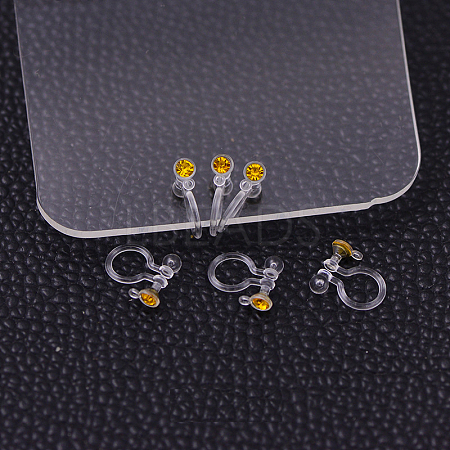 Plastic Clip-on Earring Findings X-KY-P007-M07-1