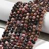 Natural Rhodonite Beads Strands G-G161-A08-03-2