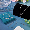 15Pcs 5 Styles 304/201 Stainless Steel Chain Extender STAS-TA0005-80-6