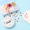 DIY Letter & Imitation Pearl & Heishi Beads Bracelet Making Kit DIY-YW0005-23E-5