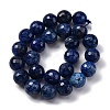 Natural Dragon Veins Agate(Dyed & Heated) Beads Strands G-K390-A12-01-4