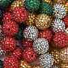 Christmas Theme Resin Rhinestone Beads RESI-L049-01-2