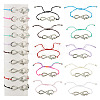 10Pcs 10 Color Alloy Infinity with Hope Link Bracelets Set for Men Women BJEW-TAC0008-02-8