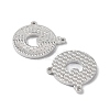 Rhodium Plated 925 Sterling Silver Charms STER-C003-21P-2