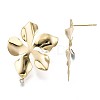 Brass Stud Earring Findings X-KK-T056-24G-NF-2
