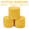 Cotton Rustic Frayed Edge Ribbon OCOR-WH0071-029F-2