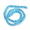 AB Color Plated Transparent Electroplate Beads Strands X-EGLA-H104-06H-2