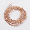 Glass Beads Strands EGLA-E057-02B-11-2
