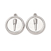 304 Stainless Steel Pendants STAS-K331-01D-P-1