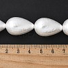 Electroplated Shell Pearl Beads Strands BSHE-F013-13-02-4