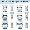  12Pcs 6 Styles 201 Stainless Steel Grooved Finger Ring Settings RJEW-TA0001-04P-11