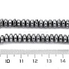 Electroplated Natural Lava Rock Beads Strands G-A256-E01-01G-4