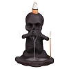 Ceramic Skull Backflow Incense Burner Smoke Waterfall Incense Holder JX840A-1