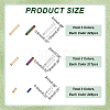 2061Pcs 9 Styles Glass Bugle Beads SEED-PH0002-06-2