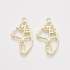 Alloy Open Back Bezel Pendants X-PALLOY-S121-90-1