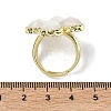 Natural Gemstone Faceted Adjustable Finger Rings for Women RJEW-A092-01G-7