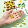30Pcs 2 Colors Famille Rose Porcelain Beads PORC-CJ0001-16-4