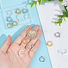 Unicraftale 18Pcs 3 Colors 201 Stainless Steel Huggie Hoop Earrings Findings STAS-UN0056-83-4