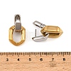 304 Stainless Steel Hoop Dangle Earrings for Women SA-CBAABBA-16GP-3