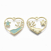 Alloy Enamel Pendants ENAM-S122-016-NR-1