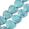 Synthetic Turquoise Beads Strands G-A309-A16-01-2