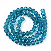 Electroplate Glass Beads Strands EGLA-A034-T1mm-L25-3